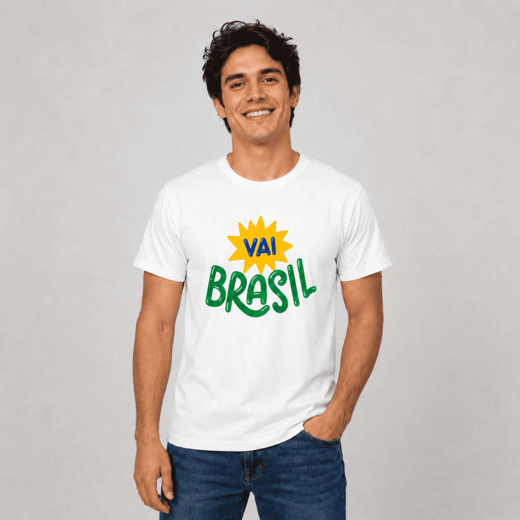 Camiseta Camisa de Hombre Blusa de Copa Ropa de Calle Frase Will Brasil ...