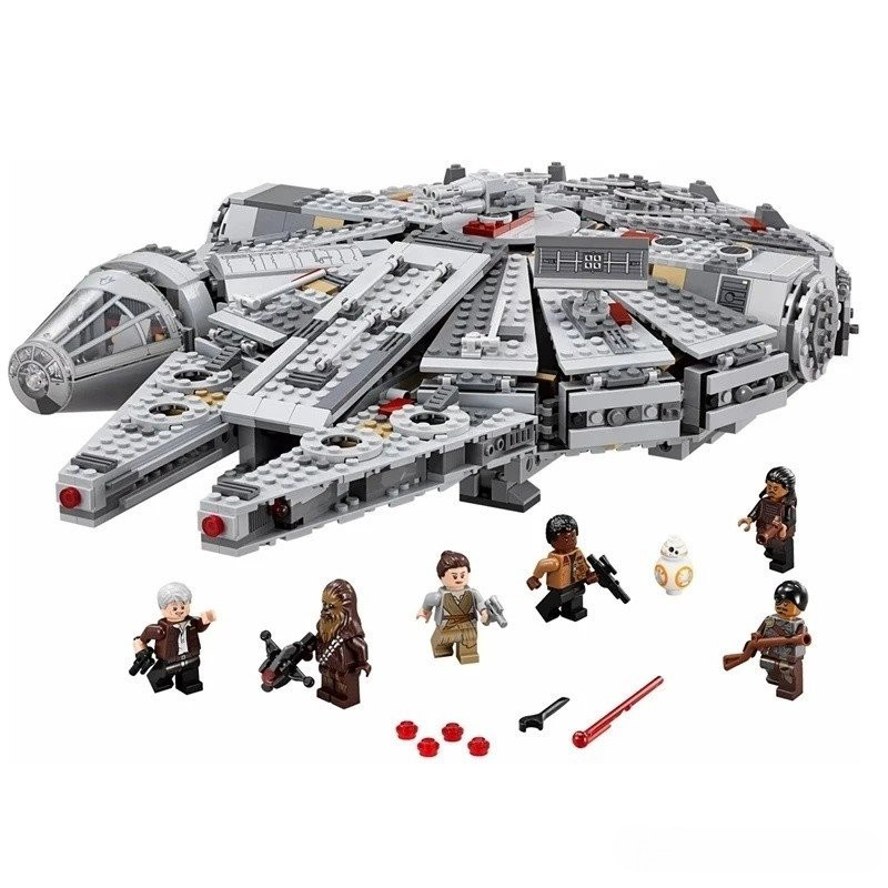 Conjunto De Blocs De Construção Star Wars Milenio Falcon Razor Poe's X ...