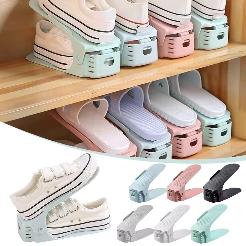 Organizador apilador de zapatos ajustable