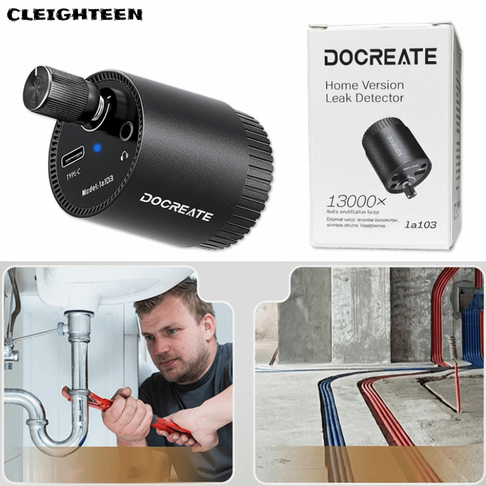 Amplificador De Sonido De Pared – 13000X De Sensibilidad, Para Detectar Fugas De Agua En Tuberías, Con Auriculares