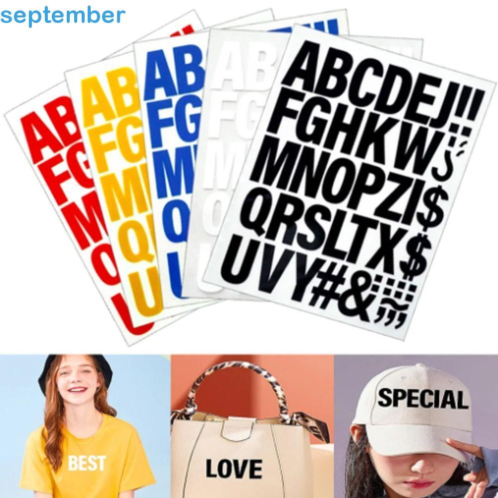 Septiembre Plancha Sobre Letras Stickersparches Térmicos De ...