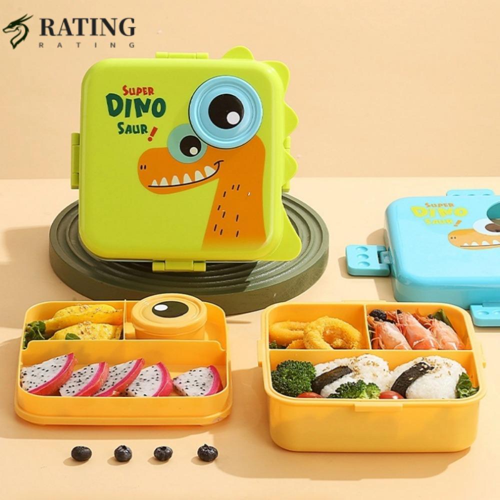RATIN Lunch Box , Caja Bento De Plástico De Dibujos Animados , 1660ml ...