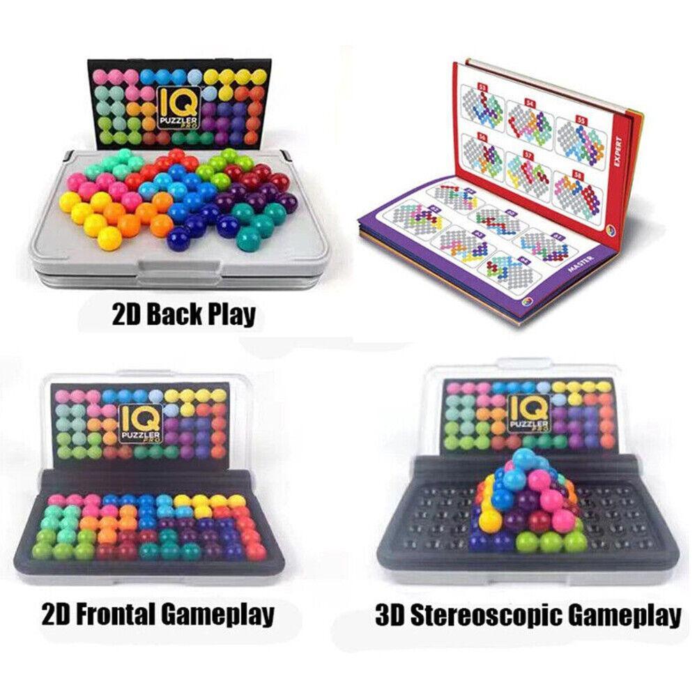 Juegos De Mesa Niños 6 Años IQ Puzzler Pro - Juego De Rompecabezas 3D Con 200 Desafíos, Para Niños Y Adultos, Ideal Para Viajes Puzzle 2D Y 3D Para Todas Las Edades