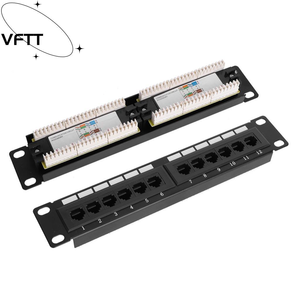 Rack De Cables VFTT , Panel De Conexión UTP CAT6 RJ45 De 12 Puertos ...