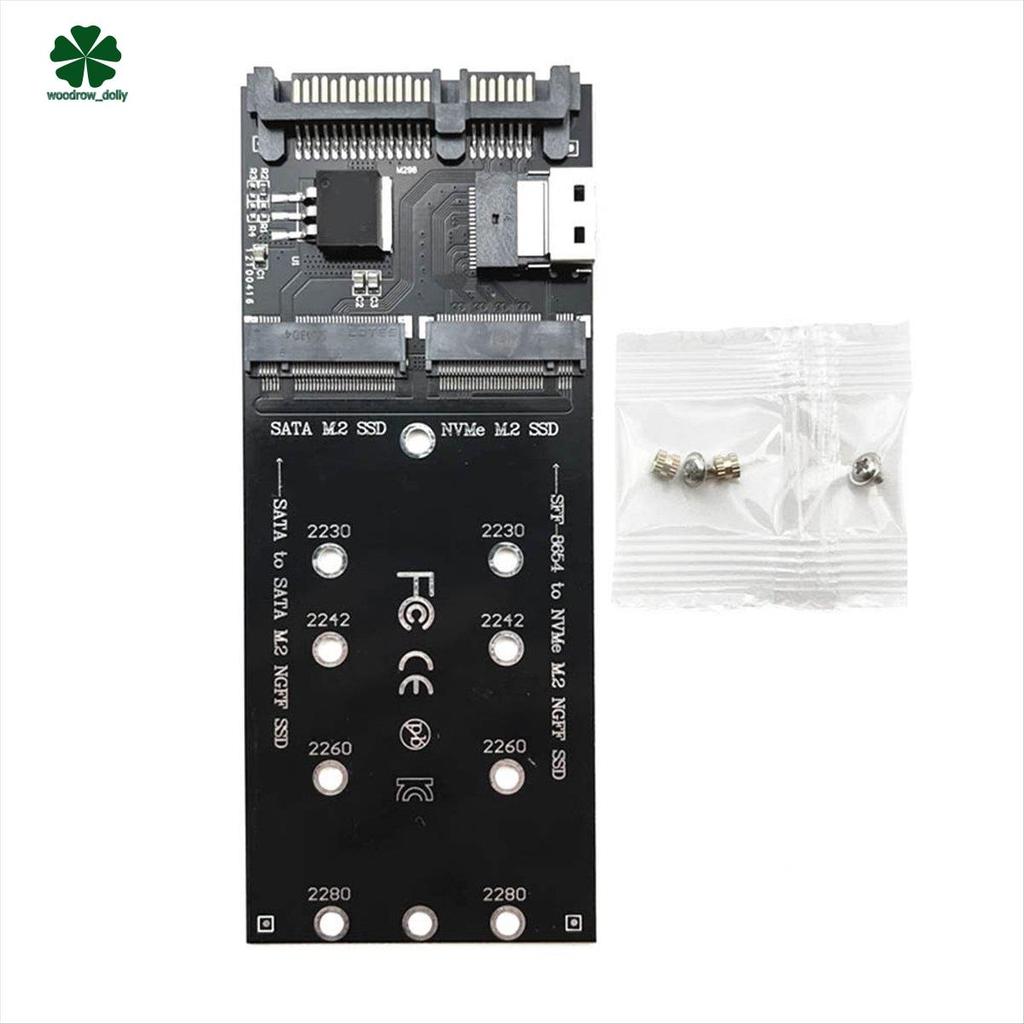 M2 Adaptador Dessd M . 2 Ngff SSD A + M2 NVME Convertidor SFF-8654 ...