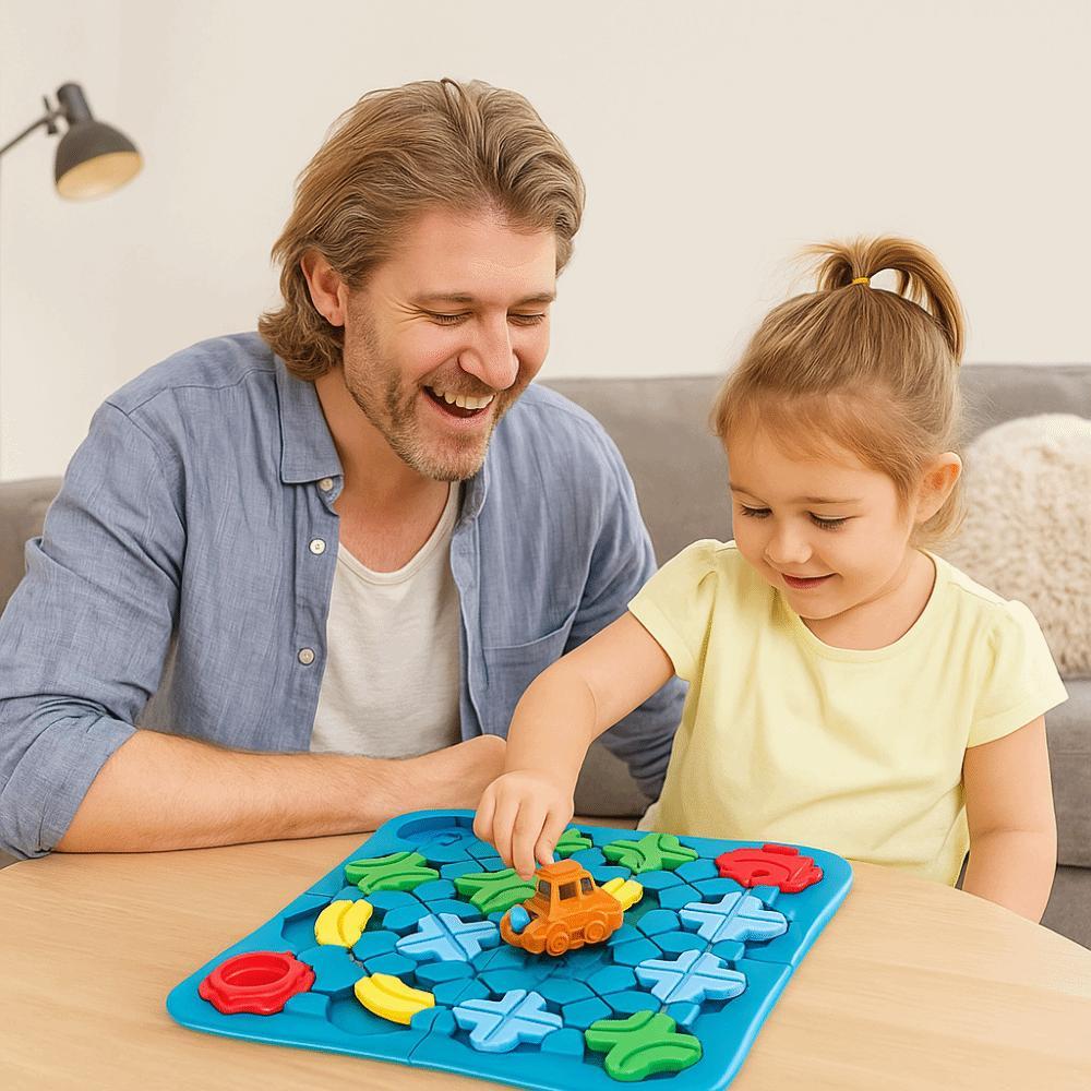Juego De Construcción De Carreteras Con 118 Desafíos – Rompecabezas Lógico Educativo Para Niños Y Niñas De 3 Años En Adelante, Con Coche Y Bolas