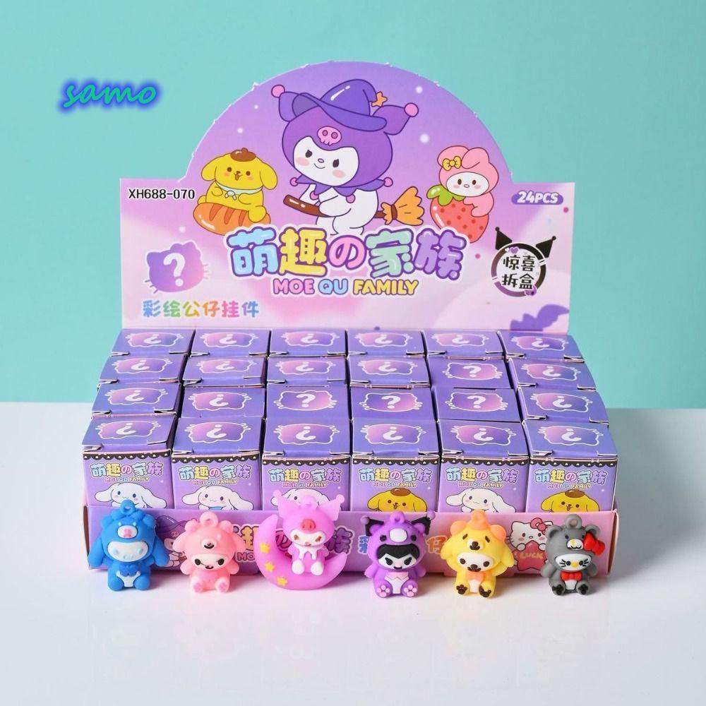 SAMO 24 Cajas/Juego Juguetescaja De Llavero Kuromi Sanrio , Muñecas De ...