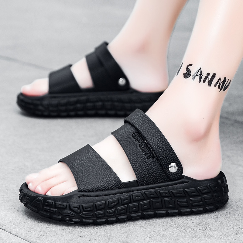 Sandalias De Suela Gruesa Verano Dos Zapatillas De Desgaste Moda