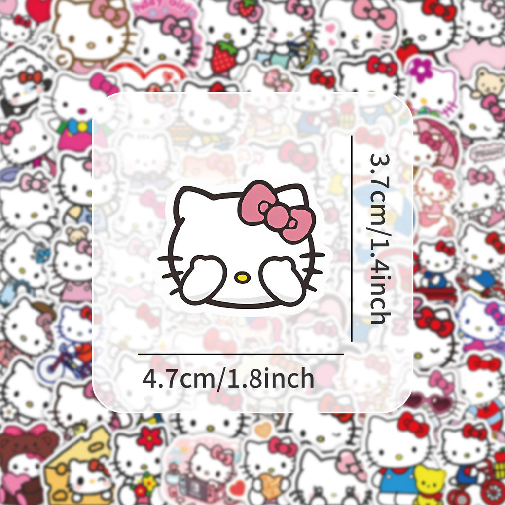 Hello Kitty 85 Piezas Hola Stickers-Lindas Calcomanías De Dibujos ...